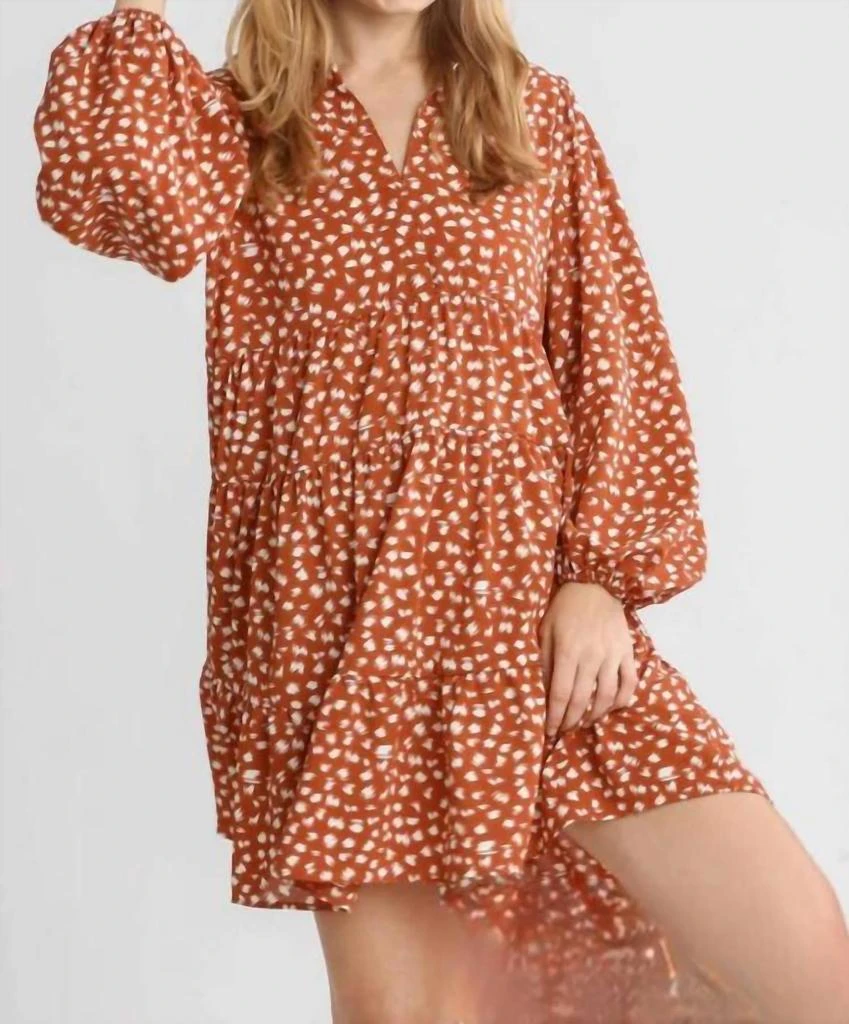 Shop Rustic Dottie Mini Dress In Burnt Orange on Sale at BeyondStyle  Get  10% Off Rustic Dottie Mini Dress In Burnt Orange with Limited-Time Flash  Deals, Exclusive Discounts, and Special Offers.