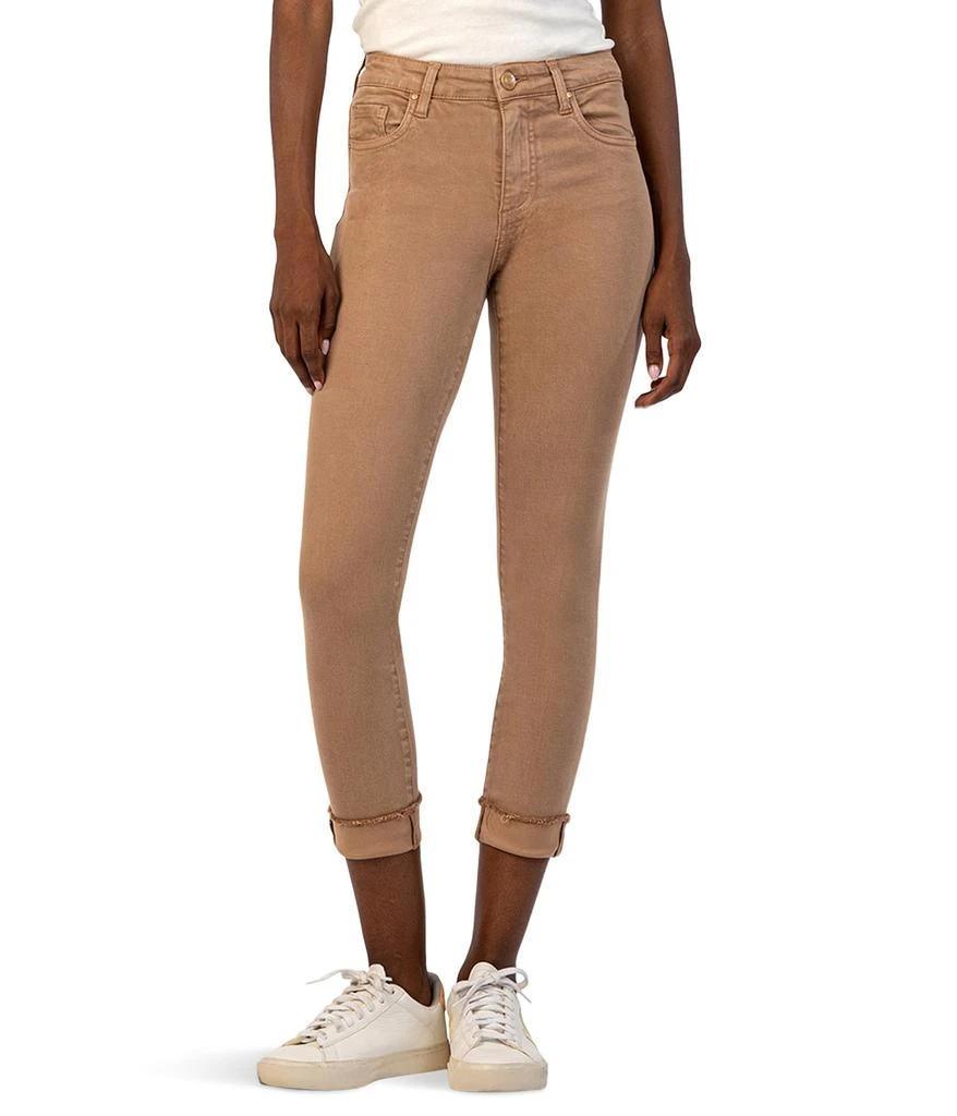 KUT from the Kloth Amy Crop Straight Leg In Cappuccino 1