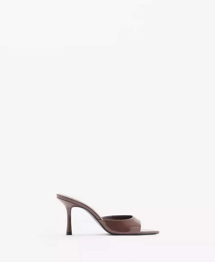 Mango Women's Patent Leather Effect Heeled Sandals 2