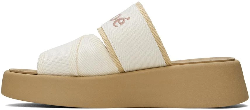 Chloé White Mila Slide Sandals 3