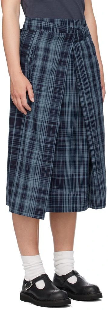 YMC YOU MUST CREATE Blue & Indigo George Midi Skirt 2
