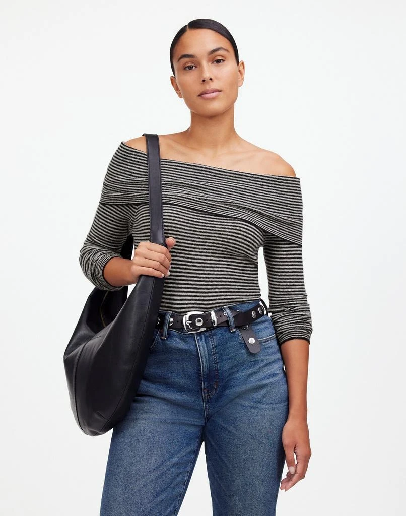 Madewell Alpaca-Blend Off-Shoulder Sweater 1