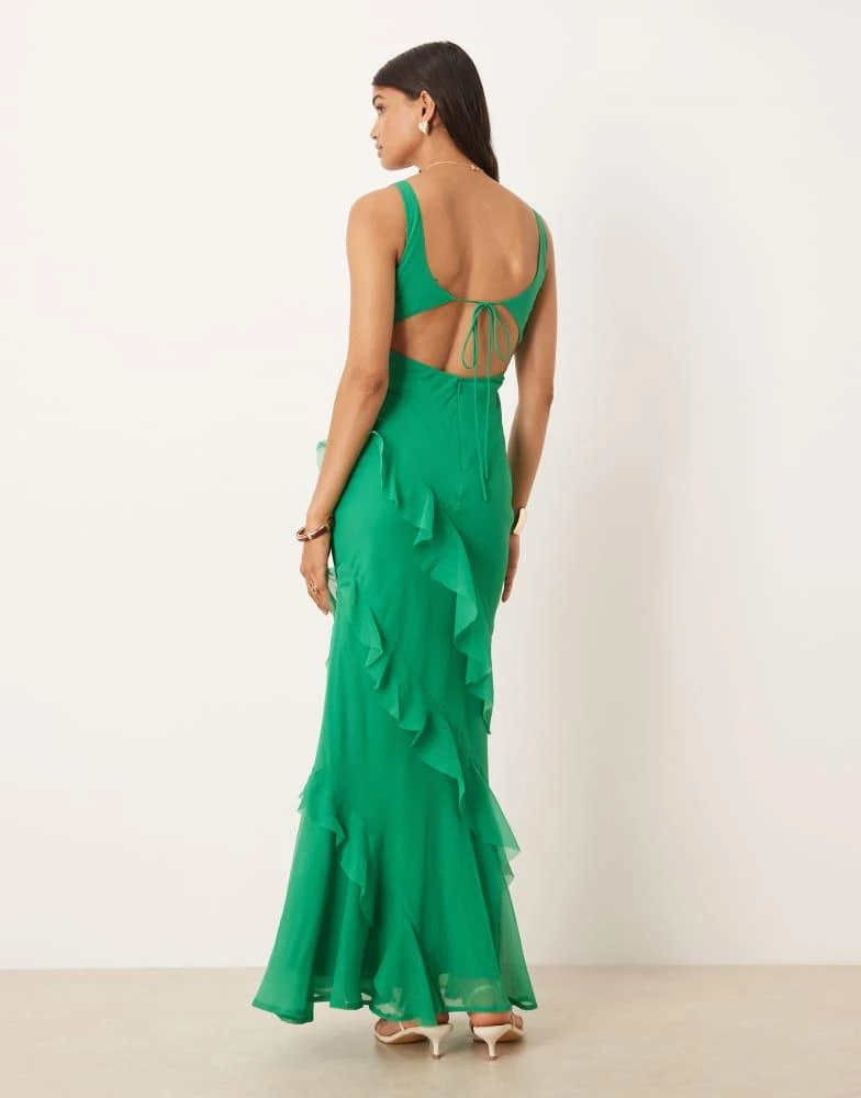 long sleeve asymmetrical dress Long Sleeve Asymmetric Cut-Out Evening Dress Light Blue