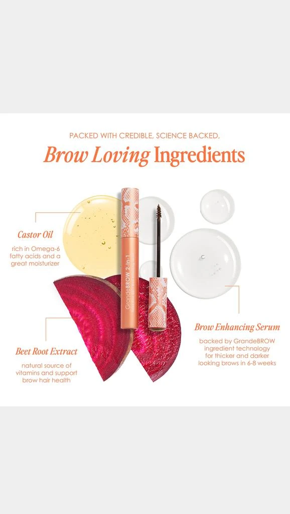 Grande Cosmetics GrandeBROW 2 in 1 Tinted Brow Gel 3
