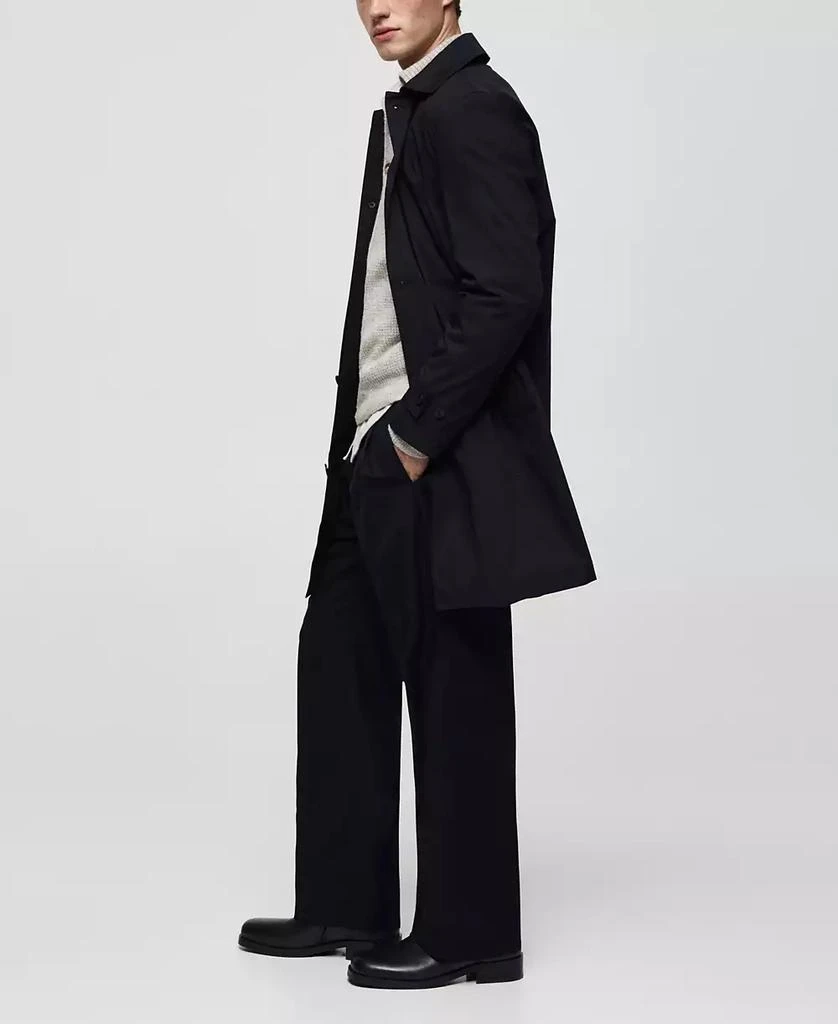 Mango Men's Classic Water-Repellent Trench Coat 6