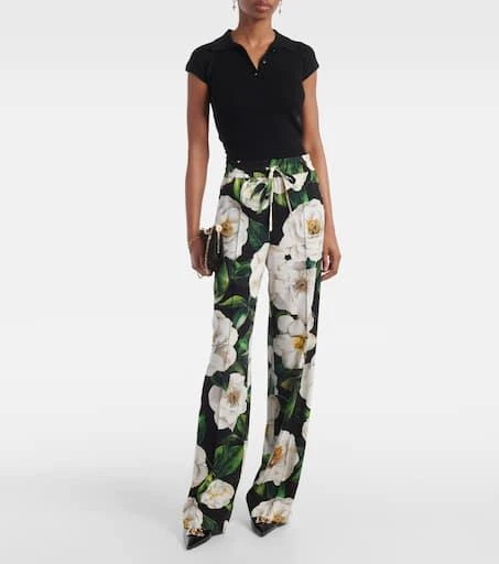 Dolce 
Gabbana Ribbed-knit polo shirt 2