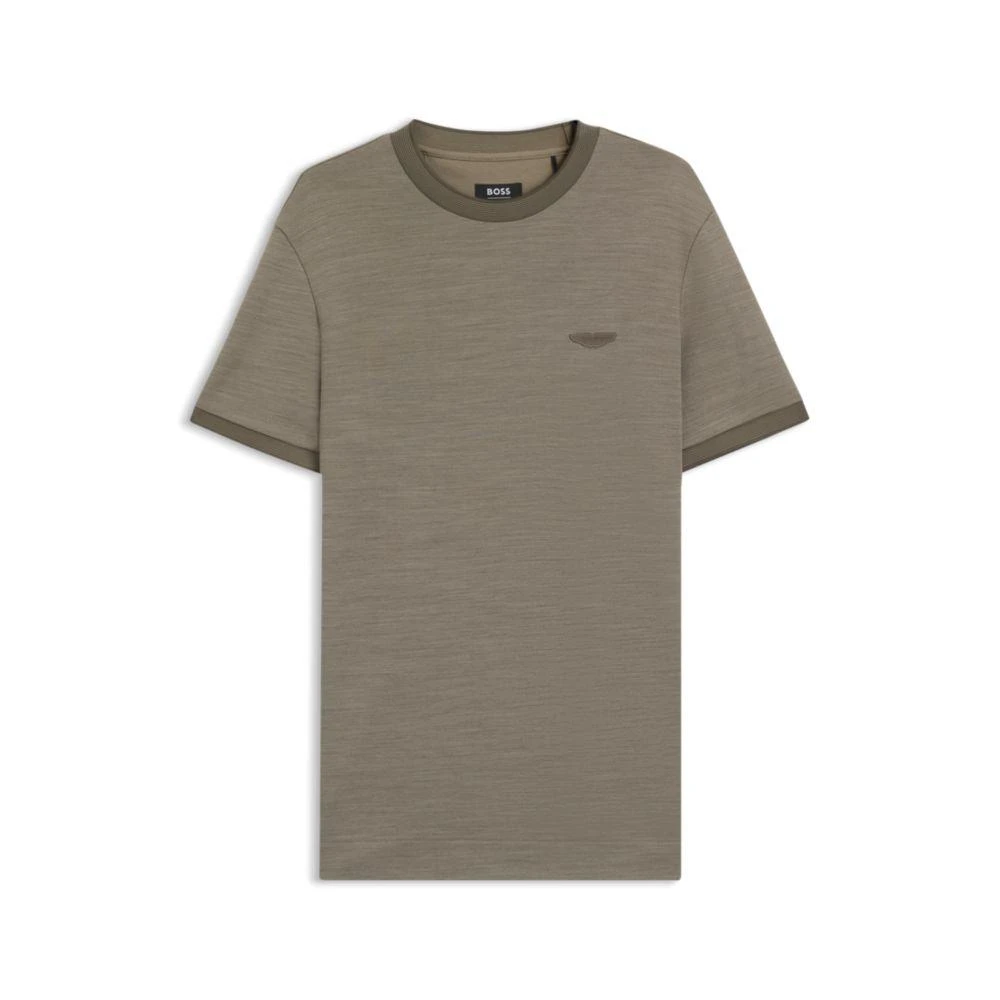 Hugo Boss x ASTON MARTIN T-shirt in wool-cotton jacquard