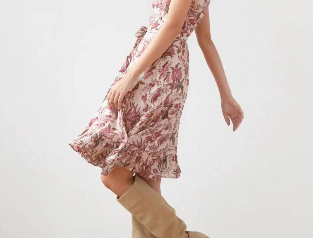 Guadalupe Design Astrid Multi Floral Dress In Trovata 2