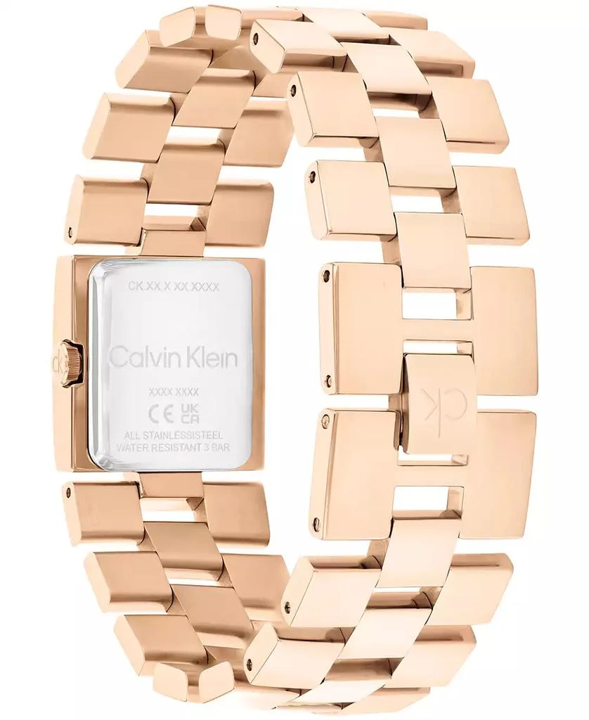 Calvin Klein Women's CK Meridian Rose Gold Tone Stainless Steel Bracelet Watch, 22mm 3