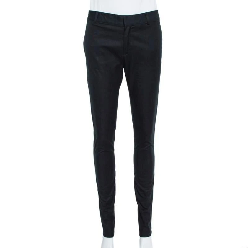 DSQUARED2 Dsquared2 Black Cotton Tapered Trousers M 1