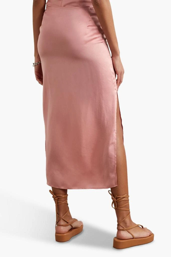 GAUCHERE Vitalia cupro-satin midi skirt 3