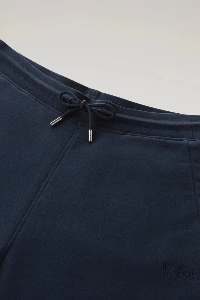 Woolrich Sweatpants in Brushed Cotton Fleece - Men - Gray 5