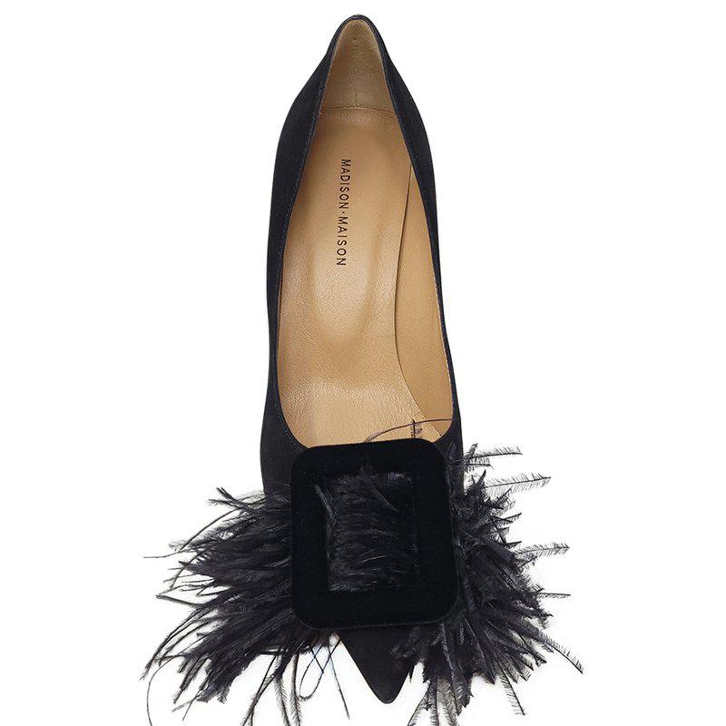 Madison Maison Black Suede Heel Pump