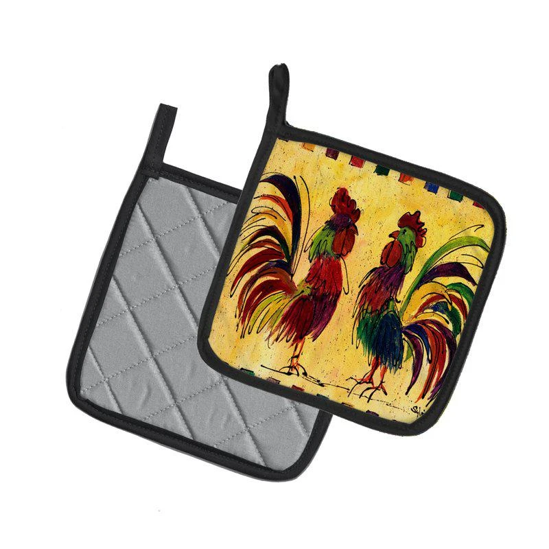 Caroline's Treasures Rooster   Pair of Pot Holders 2
