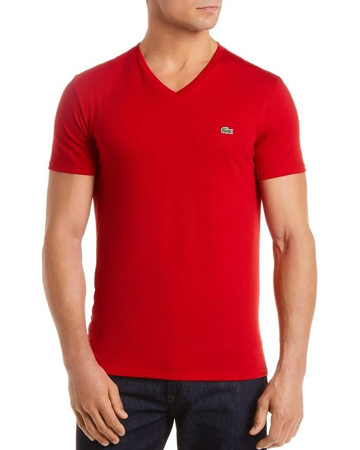 Lacoste V-Neck Pima Cotton Tee 1
