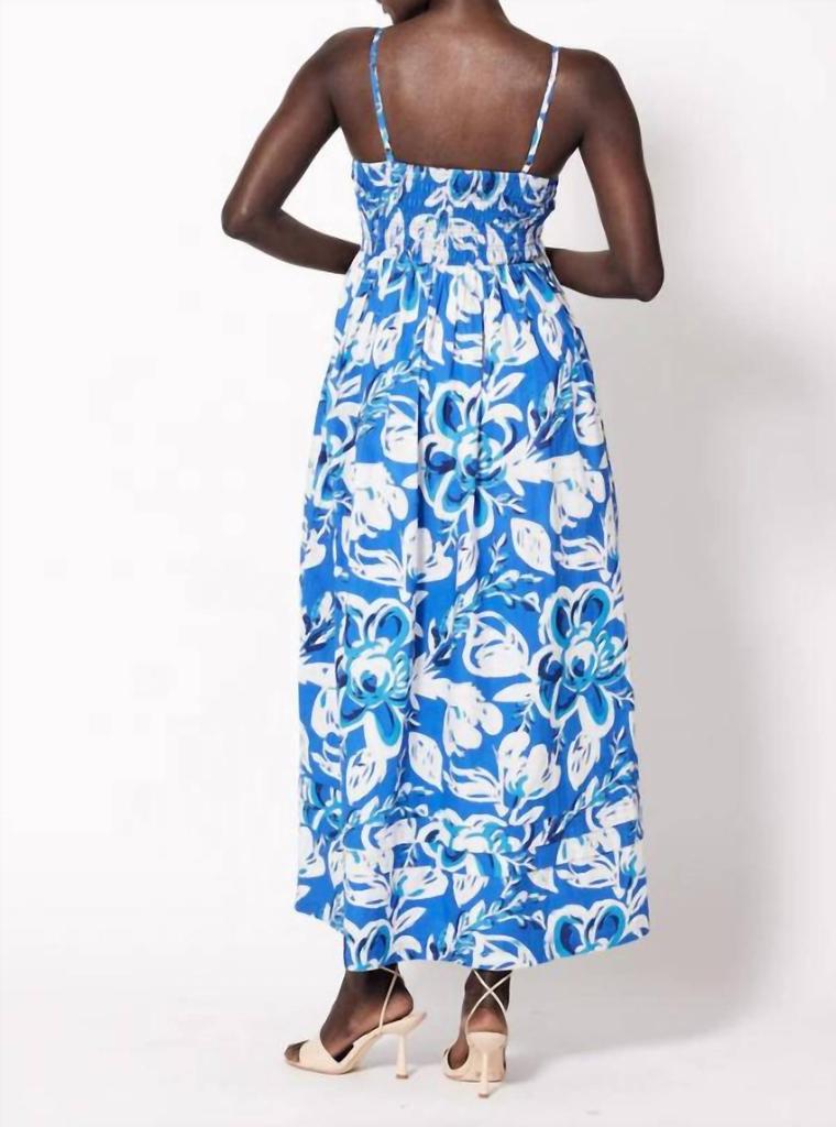 Cleobella Annie Ankle Dress In Azure