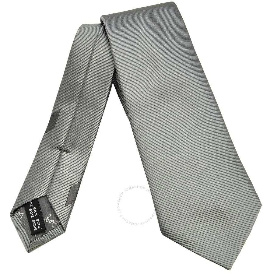Salvatore Ferragamo Grey Aurina Silk Tie 3