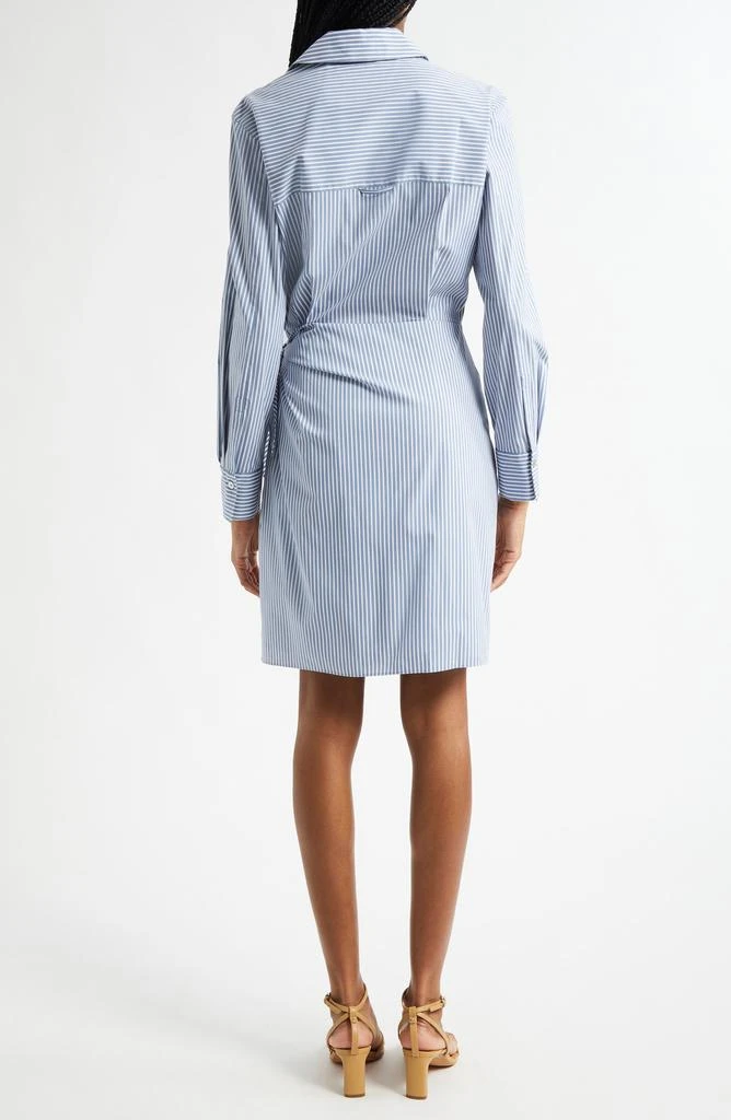Vince Furrow Stripe Long Sleeve Wrap Shirtdress 7