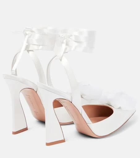 Gianvito Rossi Flower-embellished satin pumps 3