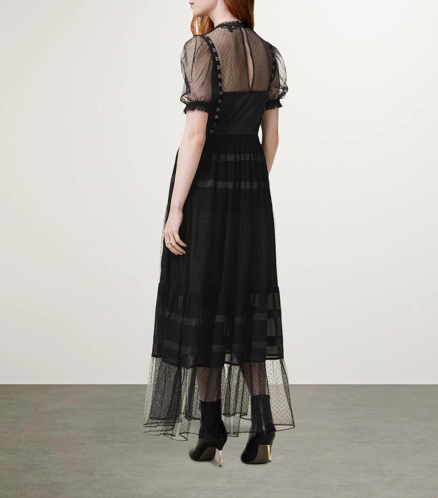 ALL SAINTS Mesh Polka-Dot Ryla Maxi Dress 5
