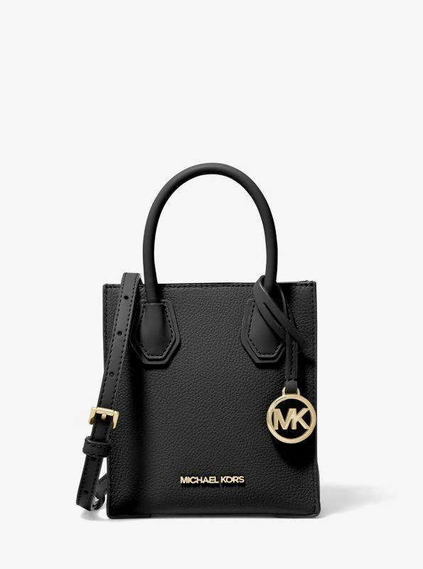 michael_kors Mercer Extra-Small Pebbled Leather Crossbody Bag 1