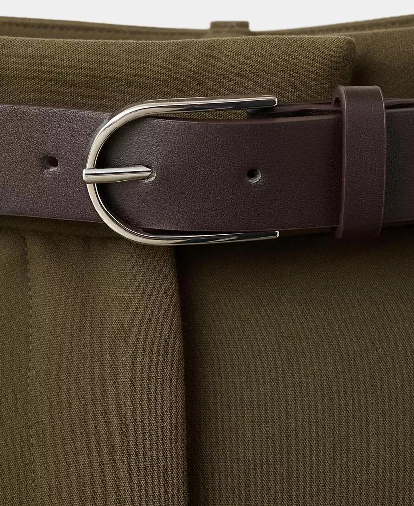 Mango Women
s Belt Straight-Fit Pants 5