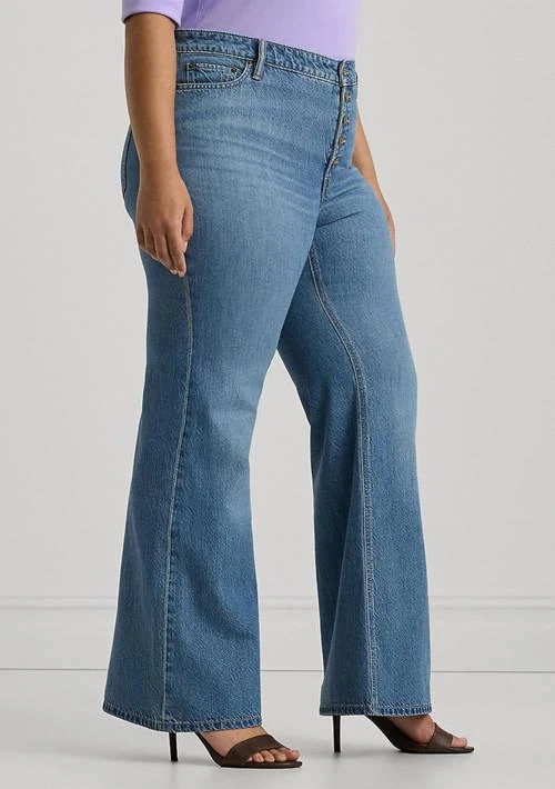 Ralph Lauren Ralph Lauren Plus Size High Rise Flare Jeans 3