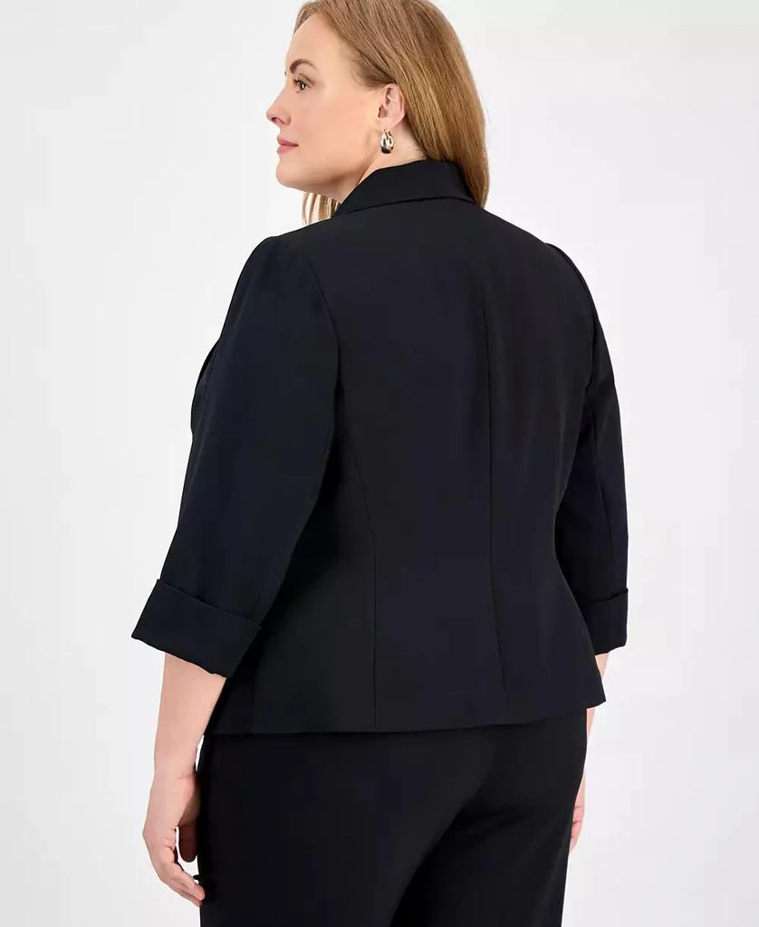 Kasper Plus Size Open-Front Soft Blazer 3