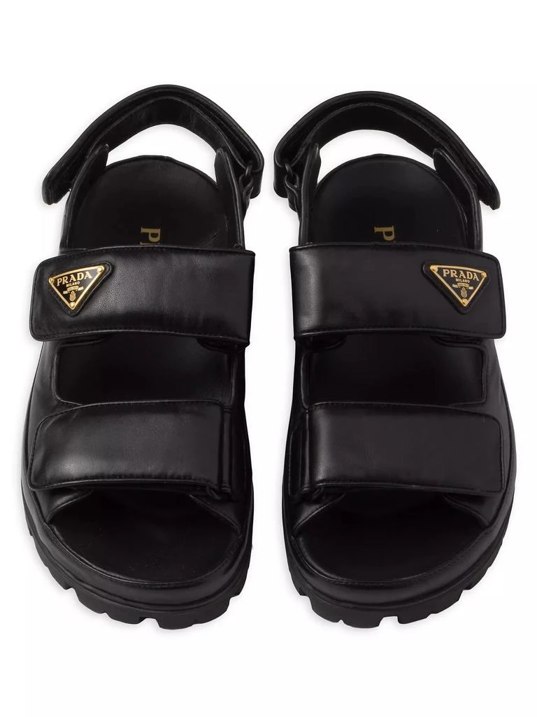 Prada Flat Nappa Leather Sandals 2