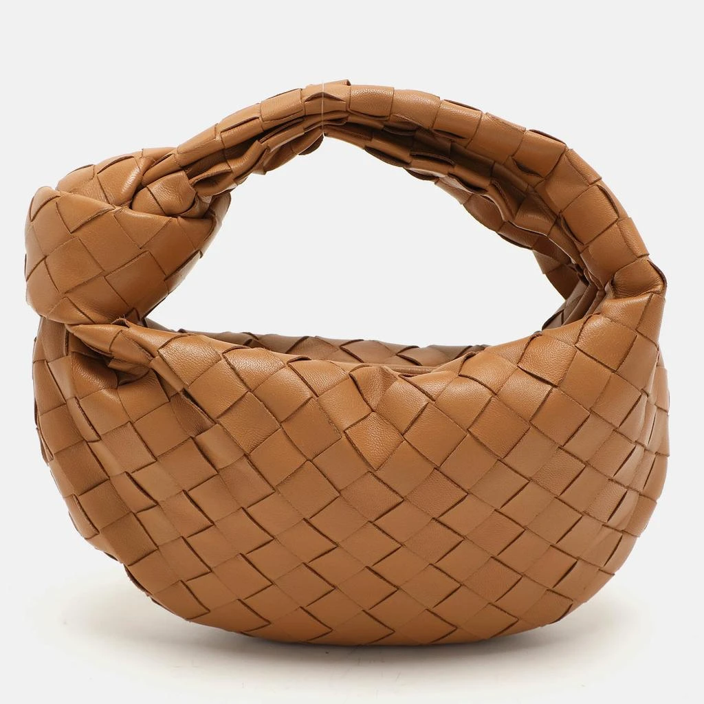 Bottega Veneta Beige Intrecciato Leather Mini Bv Jodie Bag 1