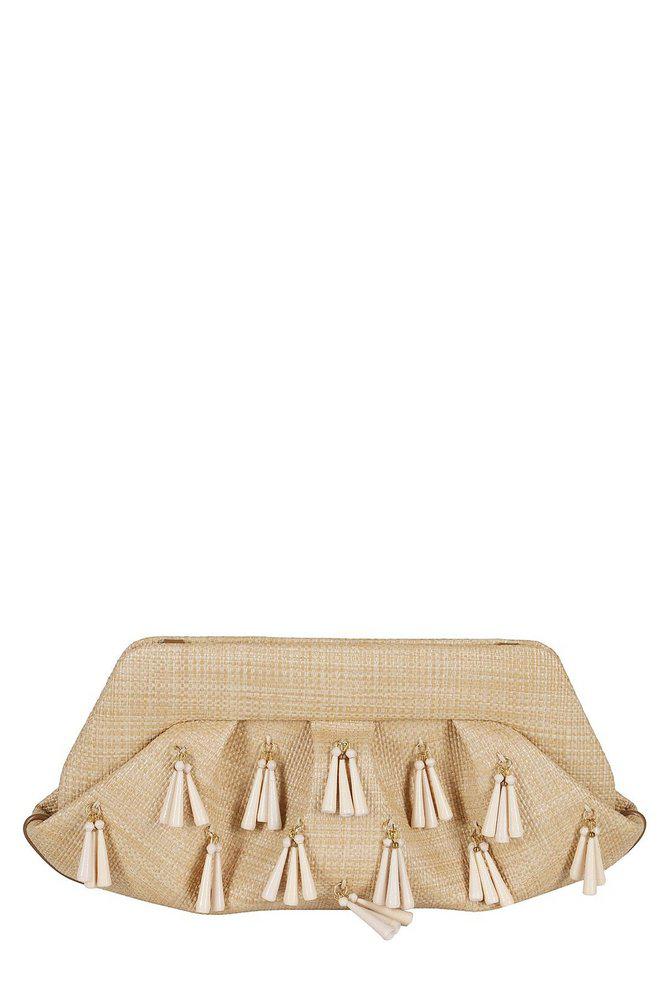Themoirè Themoirè	Emera Embellished Clutch Bag