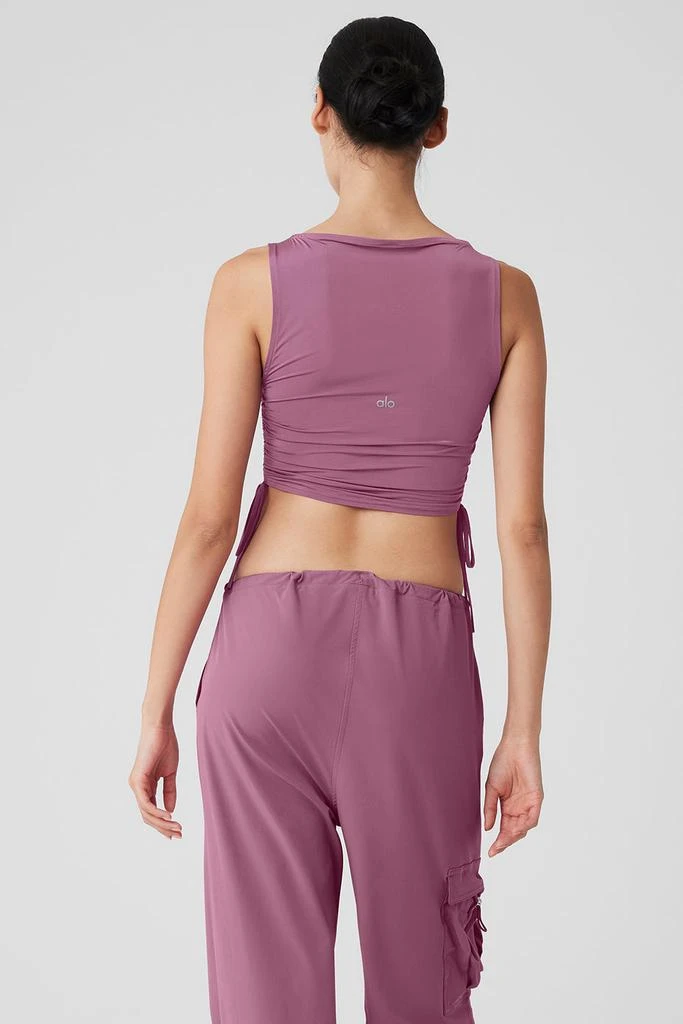Alo Standout Cropped Tank - Soft Mulberry 2