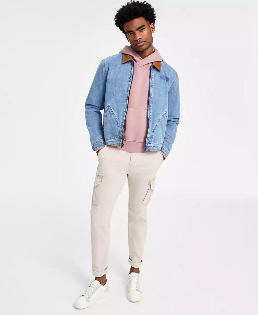 Sun + Stone Men's Goldrush Regular-Fit Full-Zip Trucker Jacket with Corduroy Collar, Exclusively at Macy's
