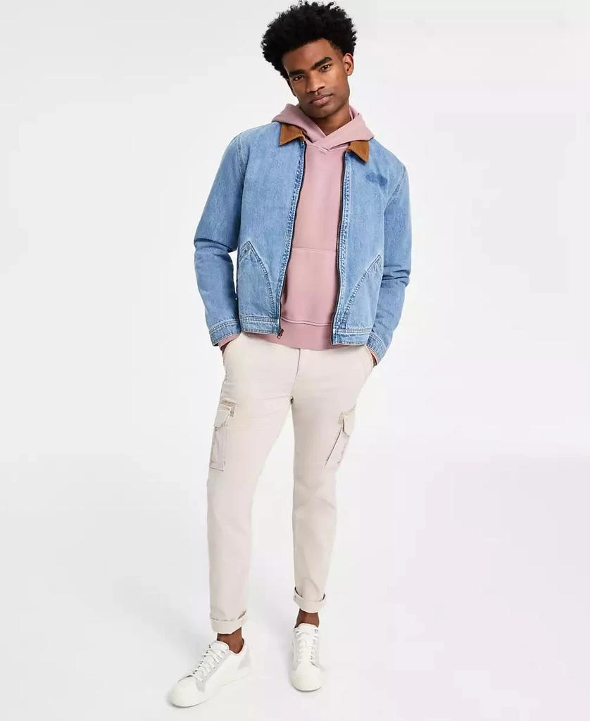 Sun + Stone Men's Goldrush Regular-Fit Full-Zip Trucker Jacket with Corduroy Collar, Exclusively at Macy's 2