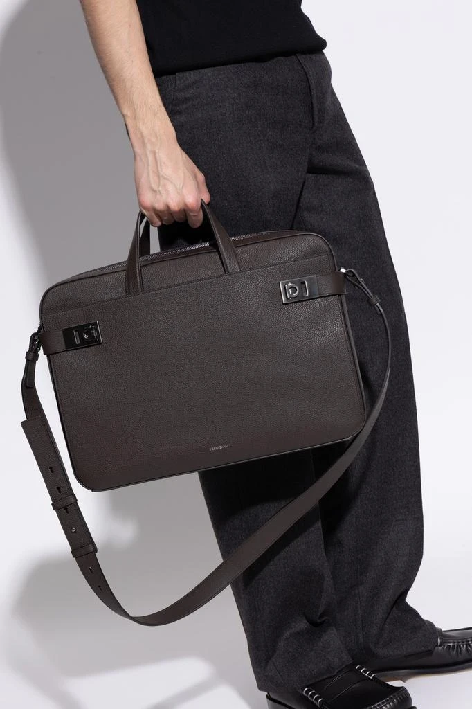 Salvatore Ferragamo Leather handheld document bag 2