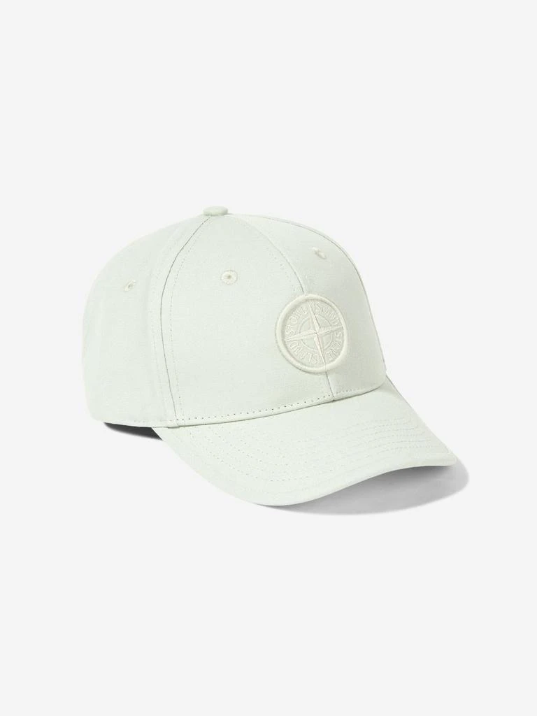 Stone Island Junior Stone Island Boys Embroidered Compass Logo Cap in Grey