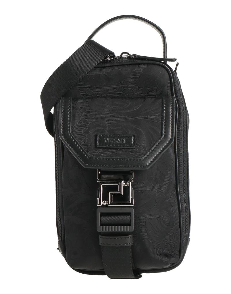VIP価格.VERSACE BAROQUE MESSENGER BAG 関税送料込 Versace Black and Gold Barocco Crossbody Bag Versace