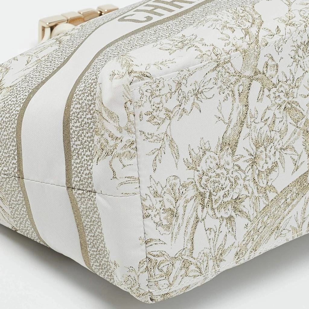 Dior Dior White Fabric Toile de Jouy Medium Travel Nomad Pouch 12