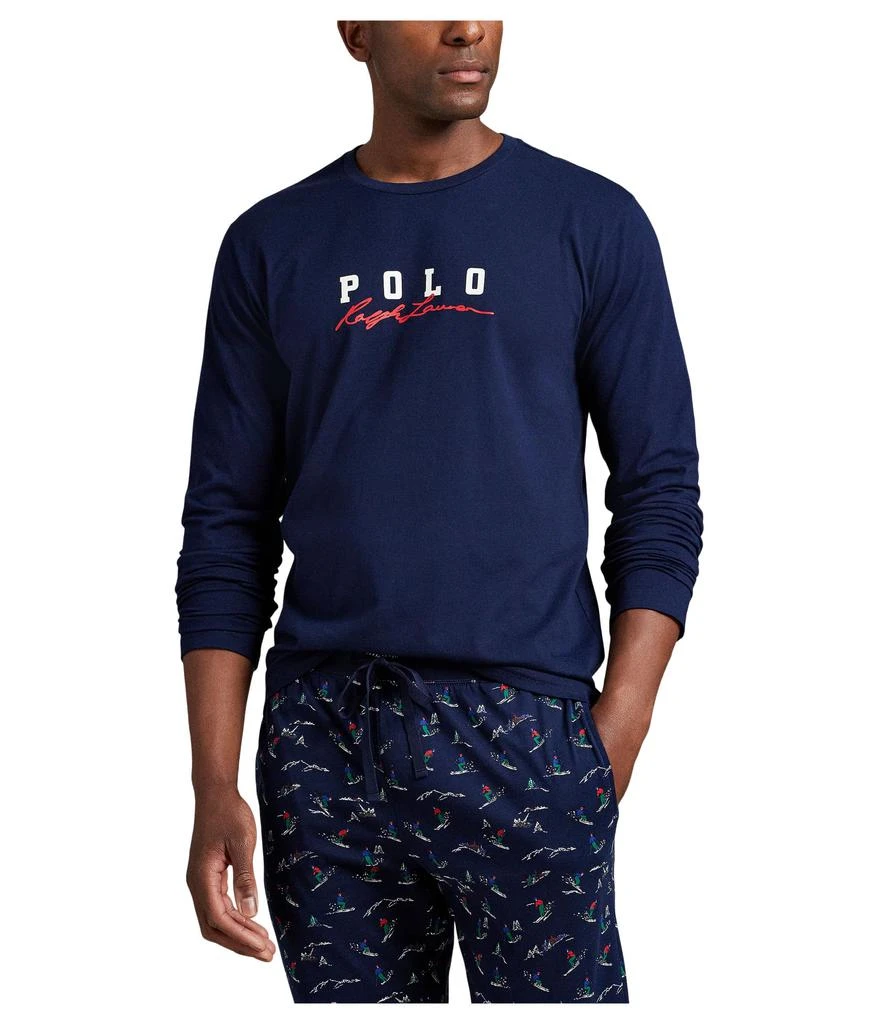 Ralph Lauren Knit Long Sleeve Crew & Pajama Jogger Set 4