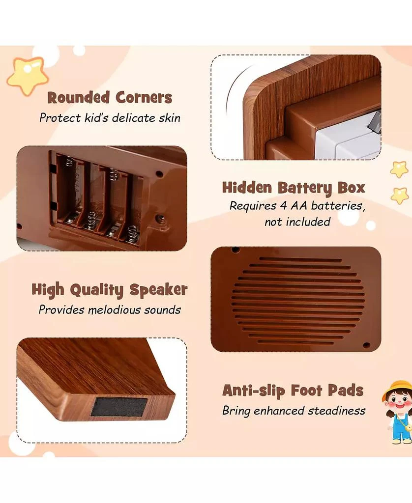 Mecale 25-Key Children
s Piano Keyboard, Adjustable Speed 
Volume for Early Music Education and Fun 7