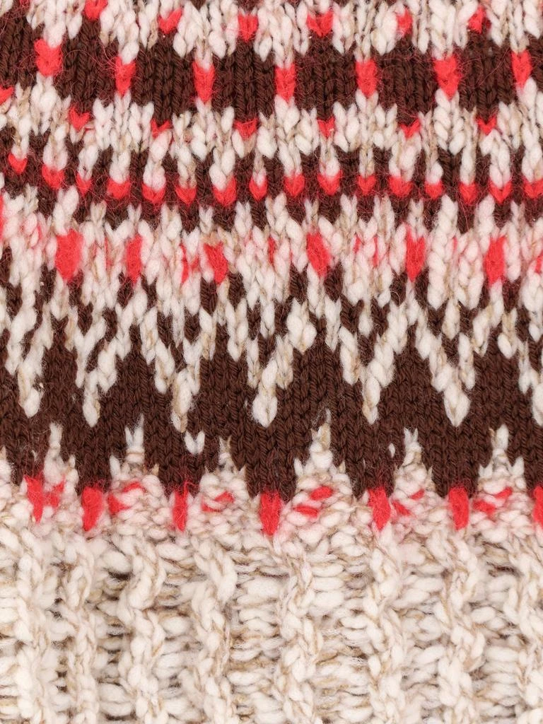 Moncler Jacquard wool blend sweater with geometric pattern 3