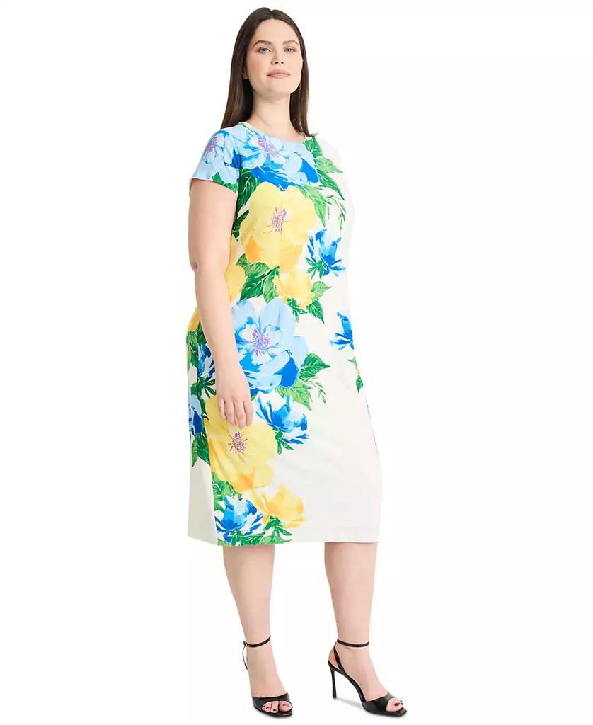 Maggy London Plus Size Floral-Print Midi Dress