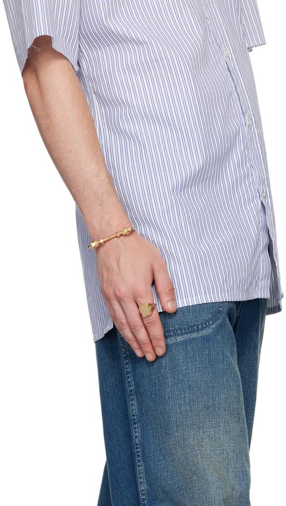 MAISON MARGIELA Gold Enamel Animation Signet Ring - Rings