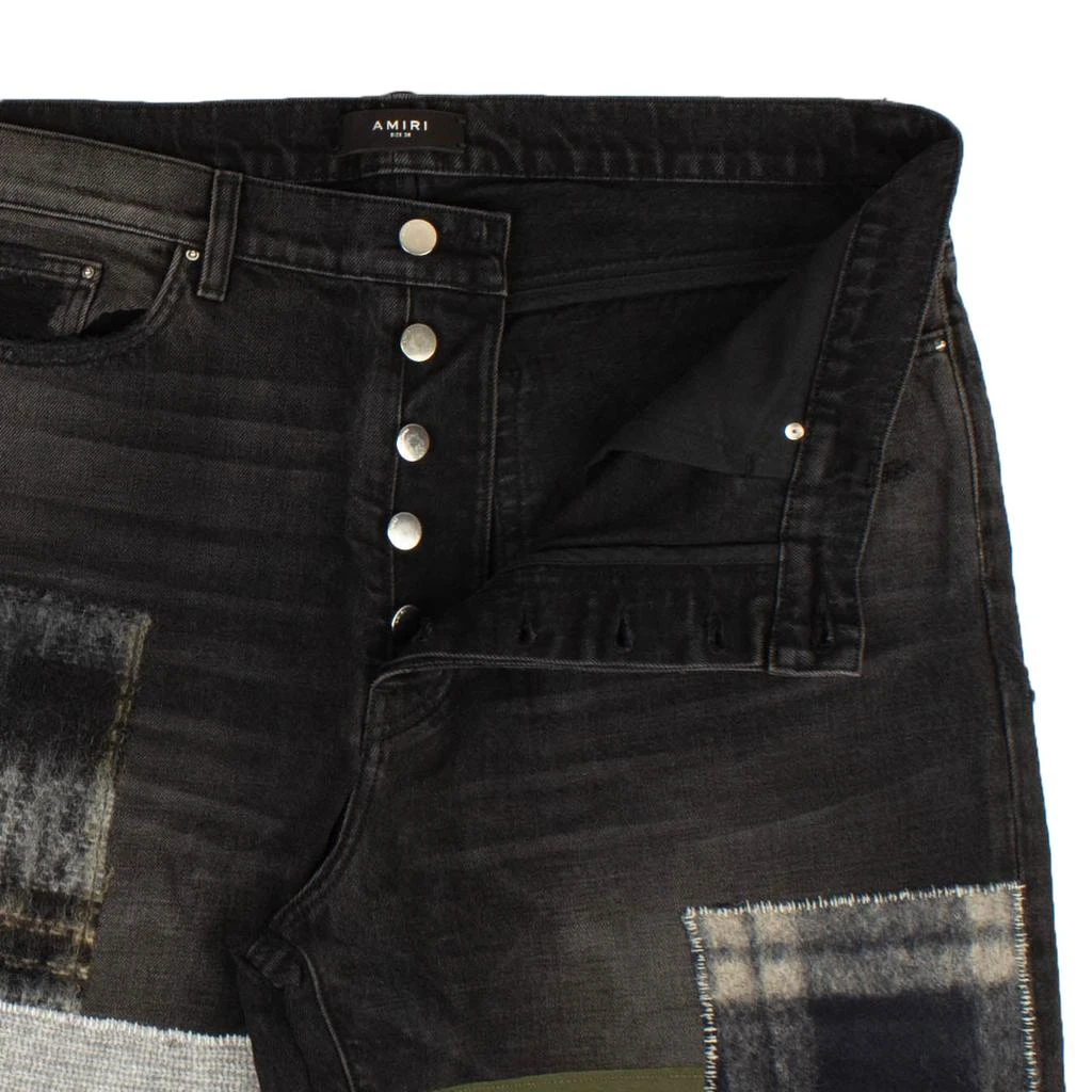 AMIRI Mohair Patch Loose Jeans - Vintage Black 2