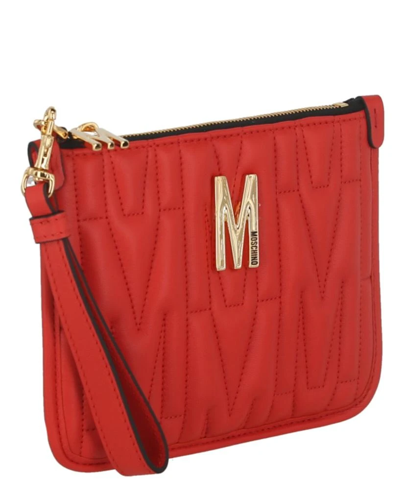 Moschino Quilted 'M' Logo Wristlet 2