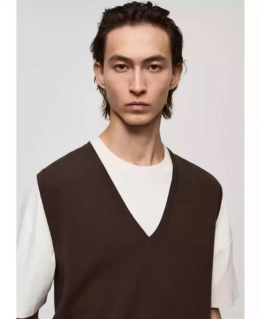 Mango Men's Regular Fine-Knit Vest 6
