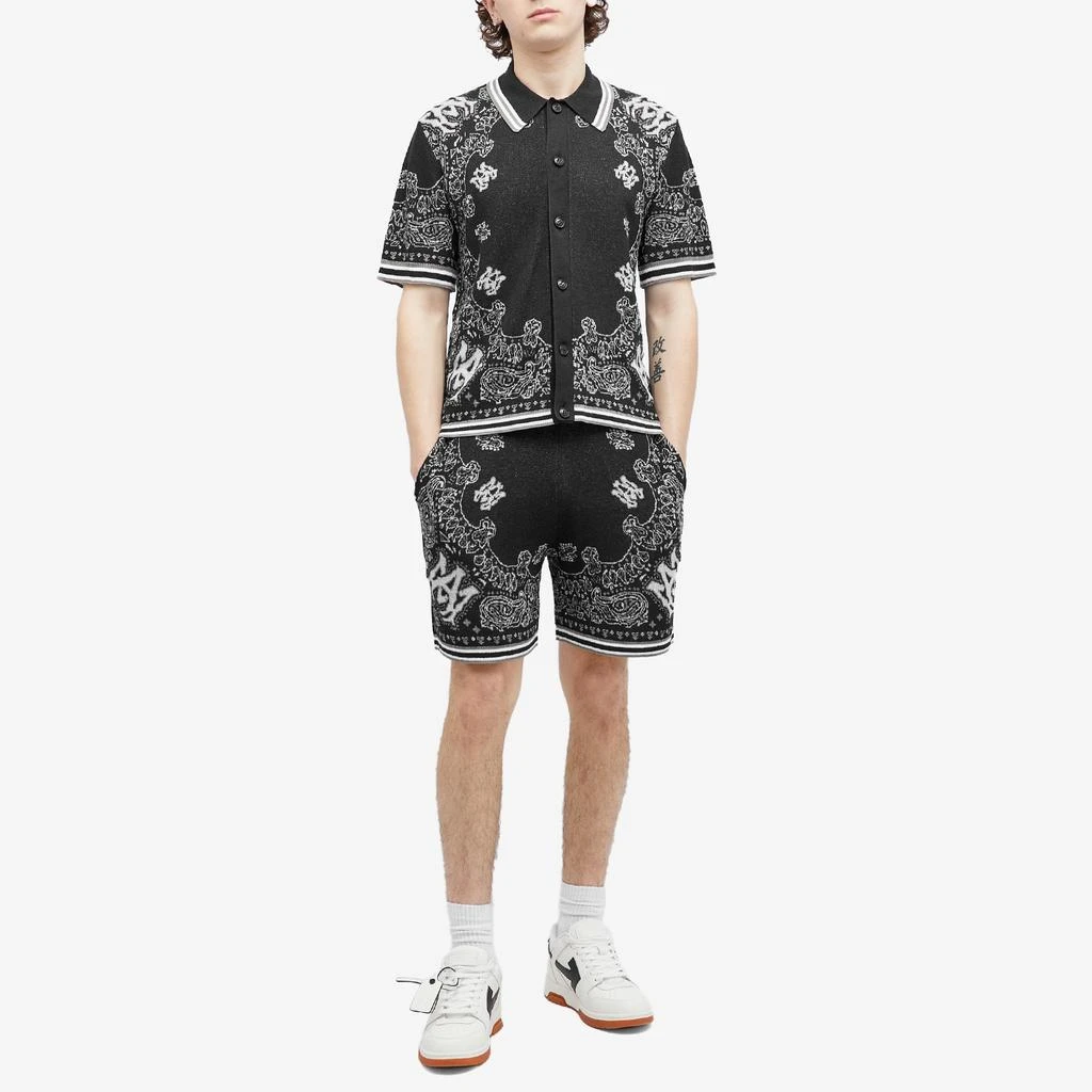 AMIRI AMIRI Bandana Knitted Polo Shirt 4