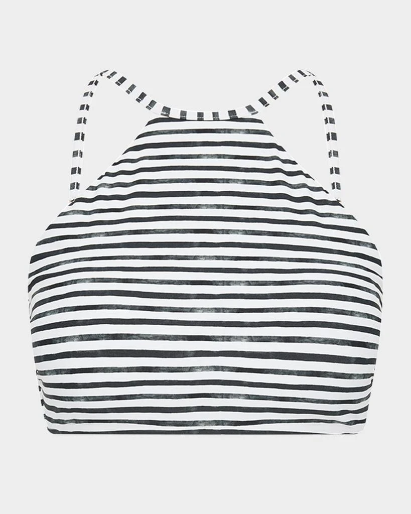 Seafolly Isla Palm High-Neck Bikini Top 1