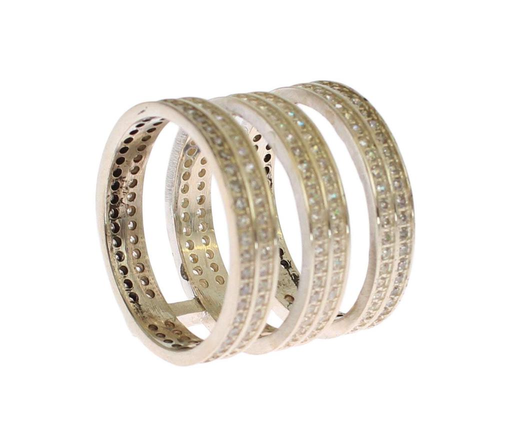 Nialaya Nialaya Authentic Clear CZ 925 Sterling Silver Ring