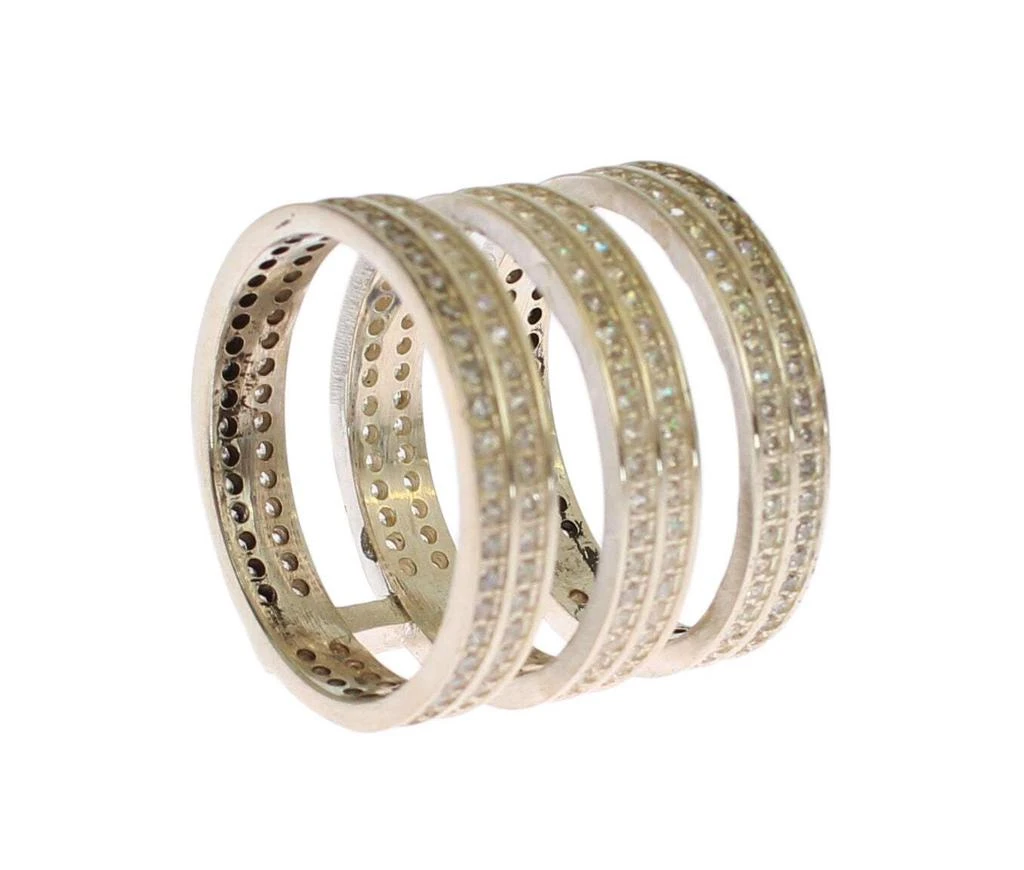 Nialaya Nialaya Authentic Clear CZ 925 Sterling Silver Ring 2